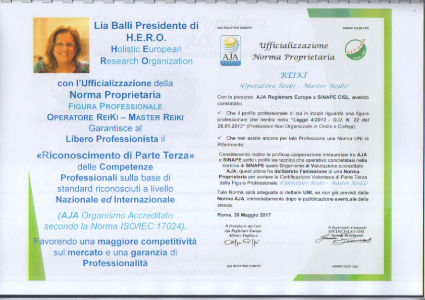 norma prioritaria reiki